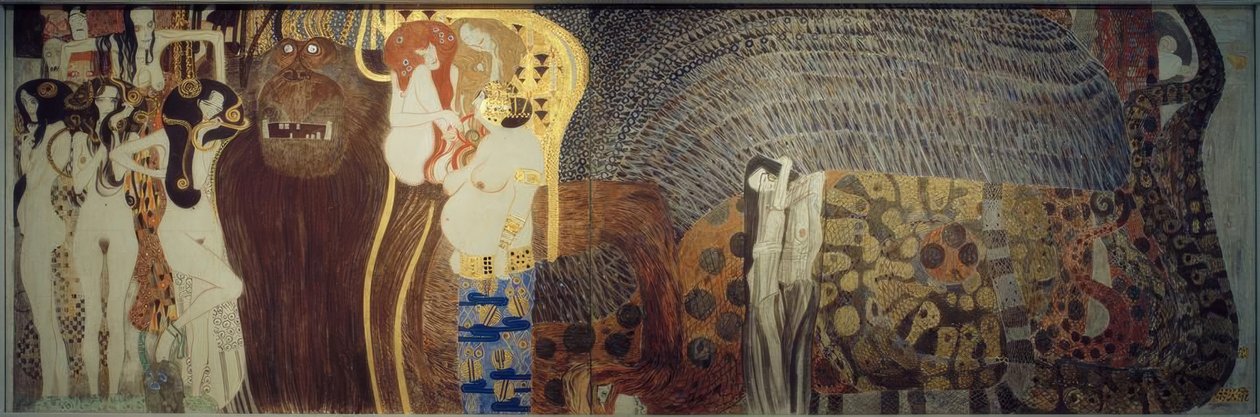 Fregio di Beethoven – Le forze ostili da Gustav Klimt