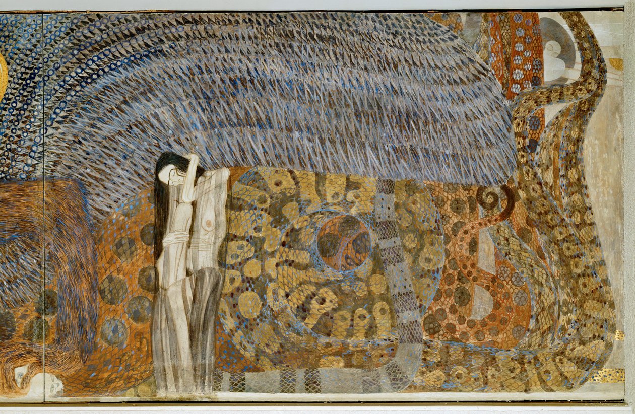 Beethovenfrieze, personificazione di un dolore che rode da Gustav Klimt