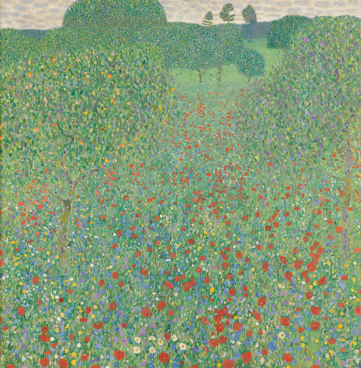 Papavero in fiore da Gustav Klimt