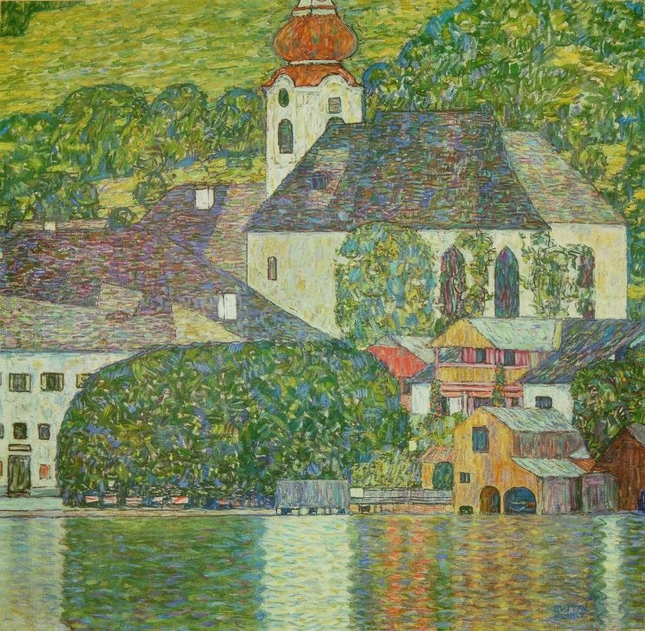Chiesa a Unterach sul Lago Attersee da Gustav Klimt