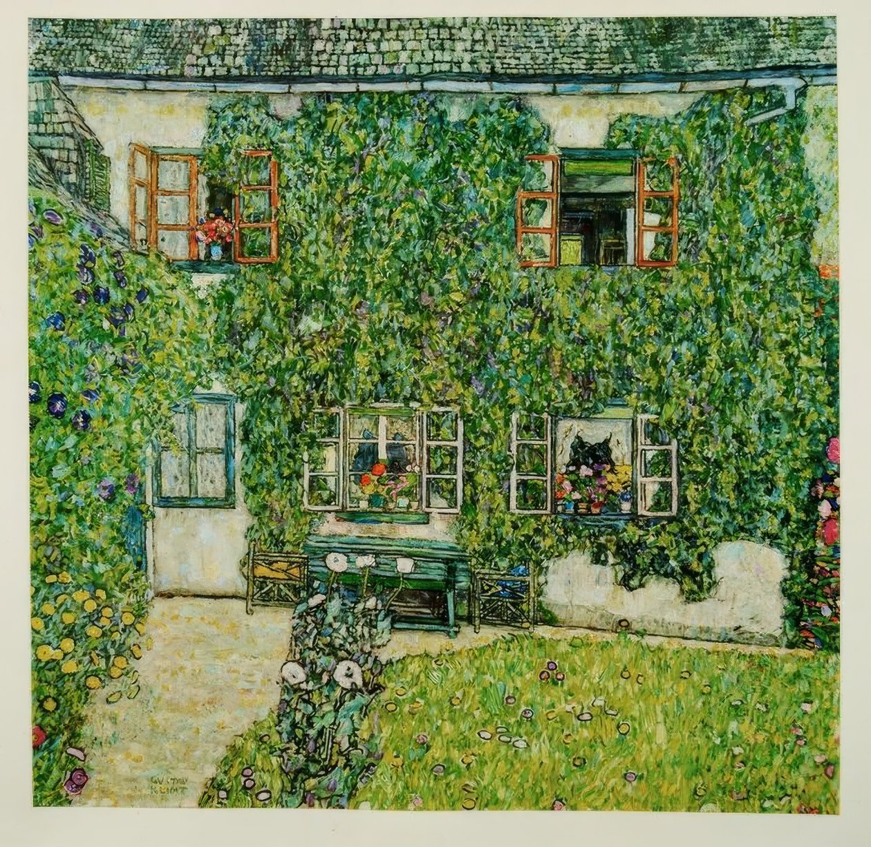 Capanna del guardaboschi, Lago Attersee da Gustav Klimt
