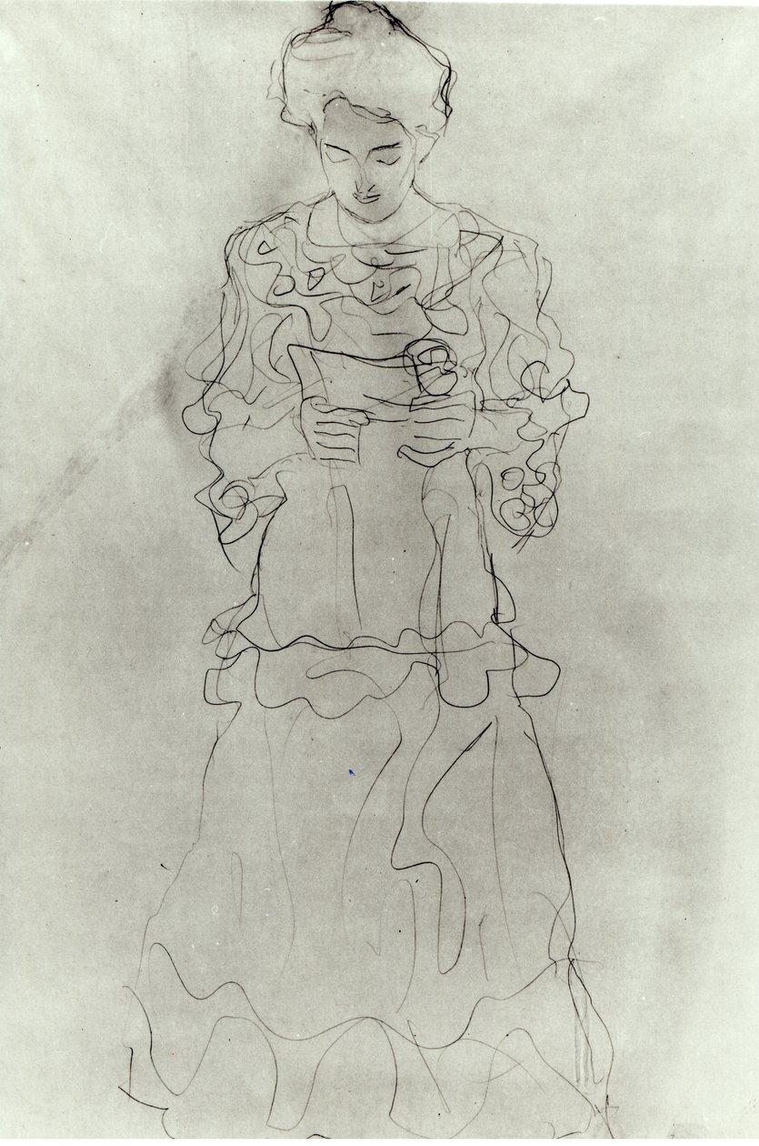 Ragazza che legge I da Gustav Klimt