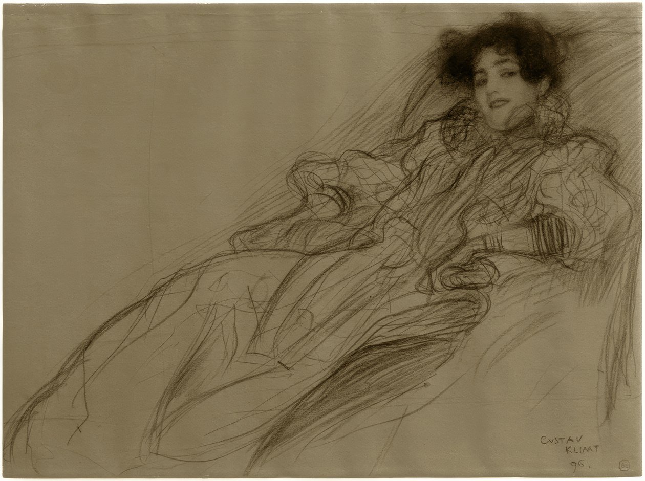 Giovane dama in poltrona da Gustav Klimt