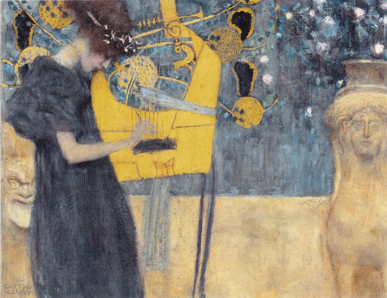 Musica I, 1895 da Gustav Klimt