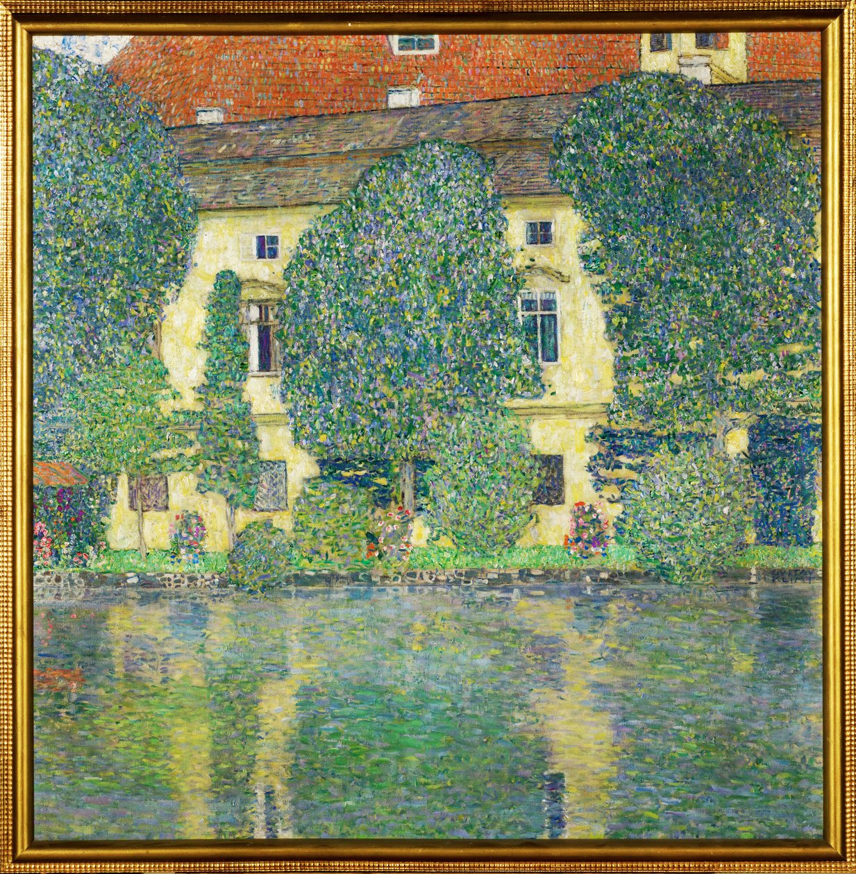 Castello di Kammer am Attersee III (castello con fossato) da Gustav Klimt