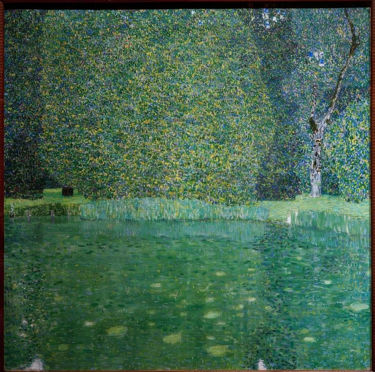 Stagno del castello a Kammer sul lago Attersee da Gustav Klimt