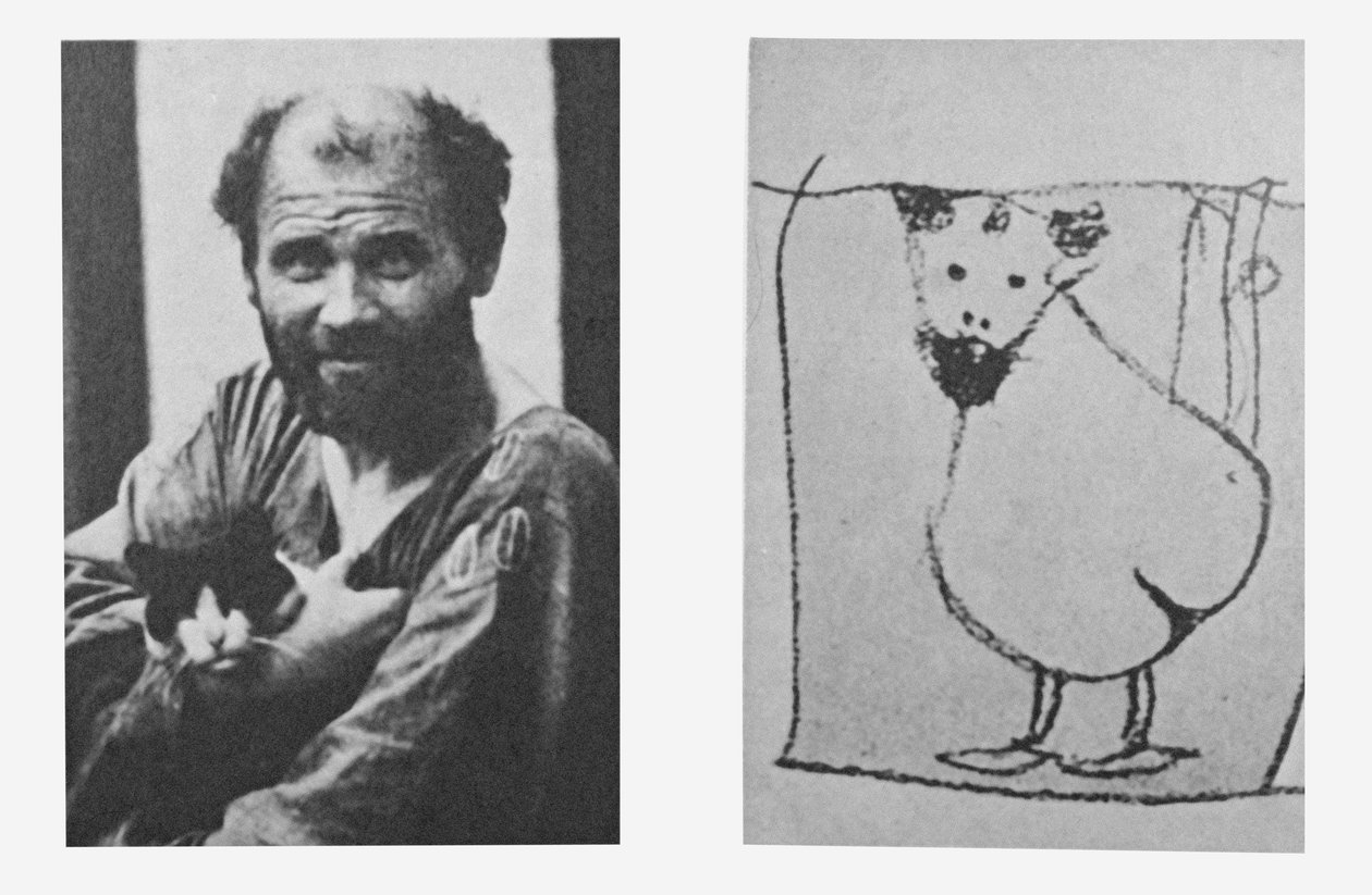 Autoritratto come genitali, c.1915 da Gustav Klimt