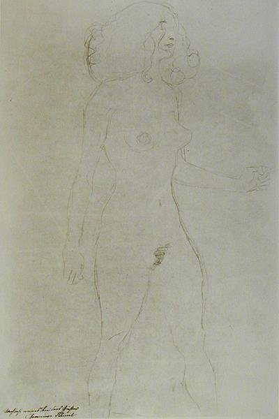 Nudo in Piedi da Gustav Klimt