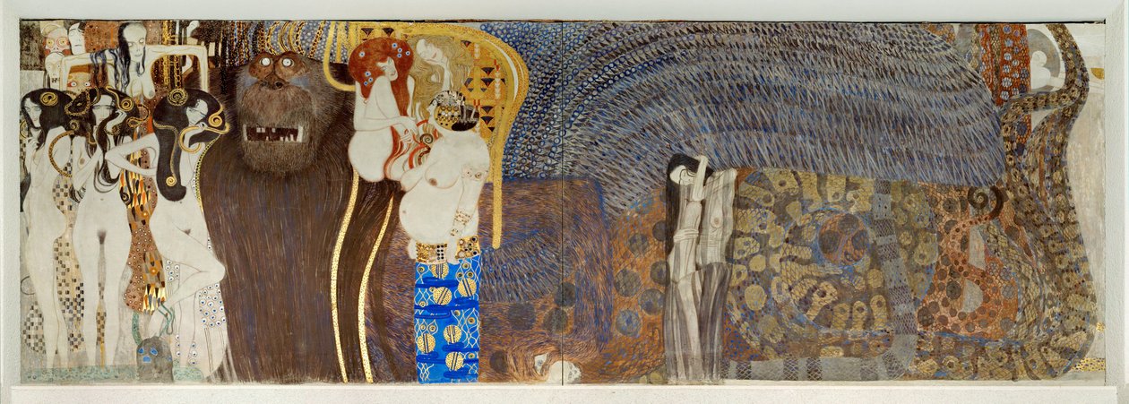Il "Fregio di Beethoven", dettaglio da Gustav Klimt