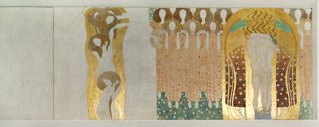 Il Fregio di Beethoven, dettaglio da Gustav Klimt