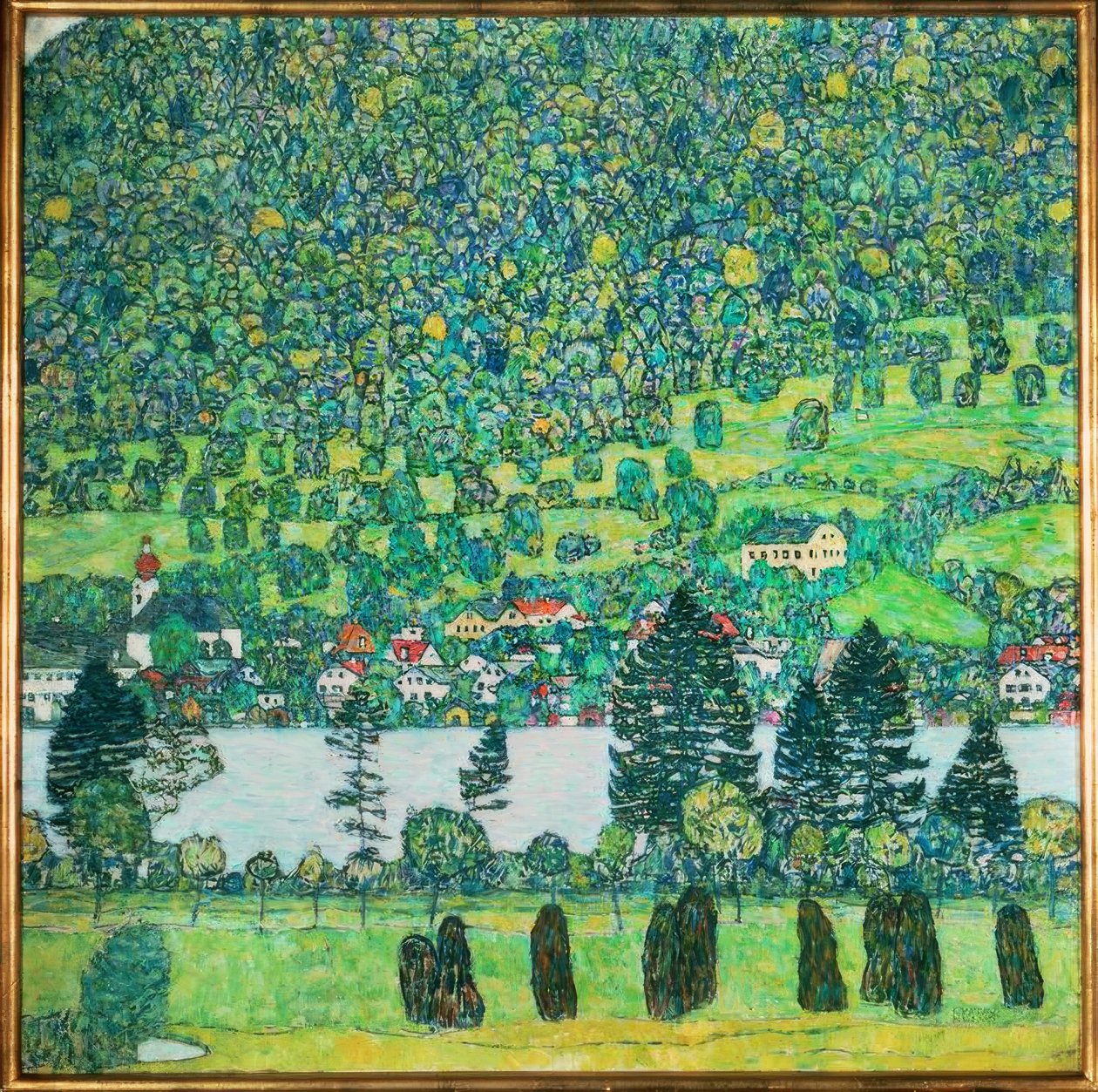 Pendio boschivo a Unterach da Gustav Klimt