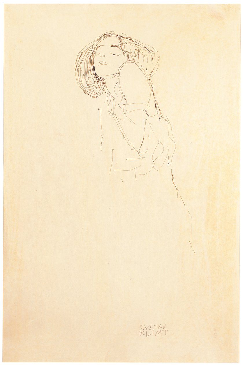 Donna da sinistra da Gustav Klimt