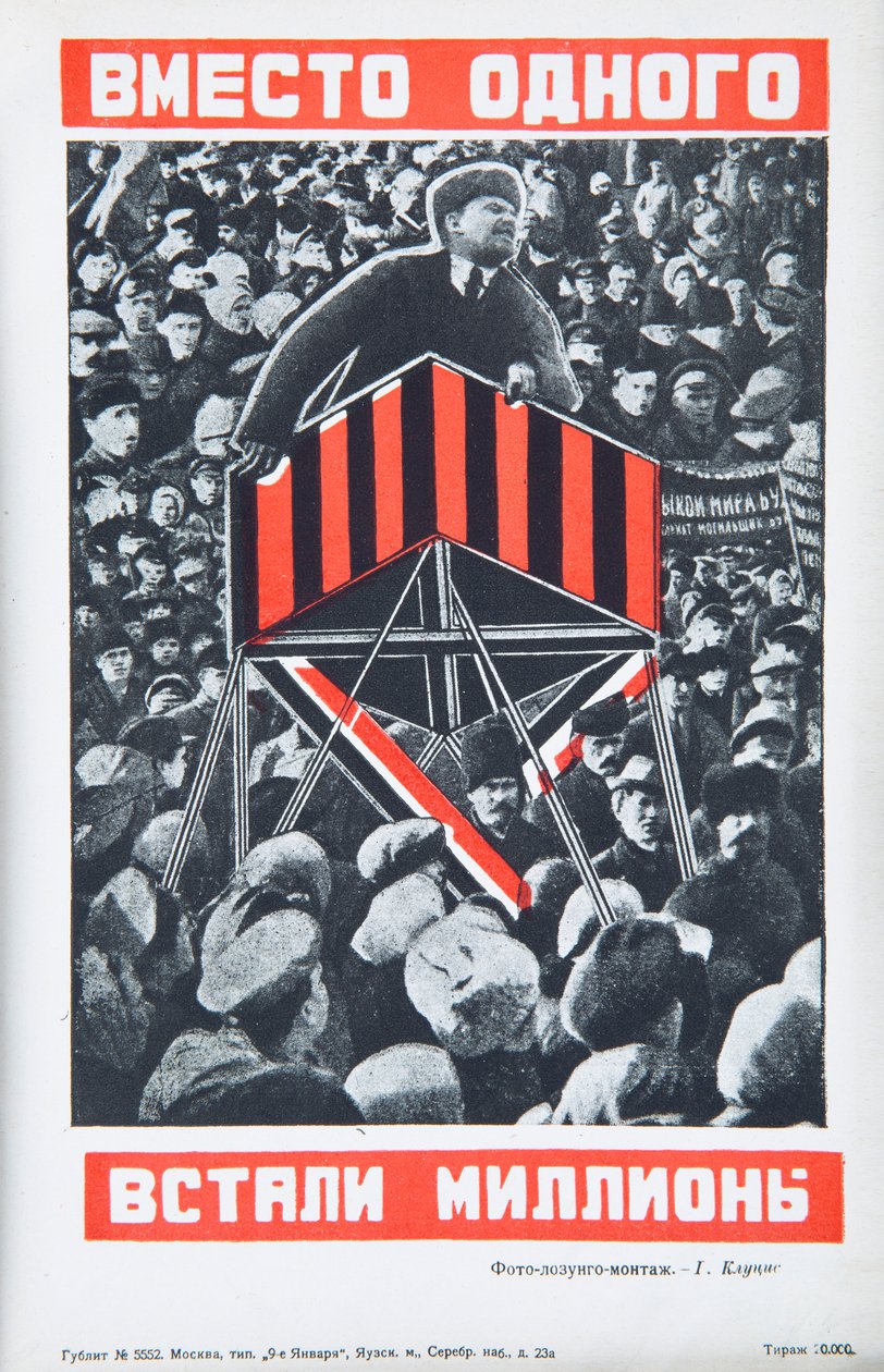 Vladimir Lenin da Gustav Klutsis