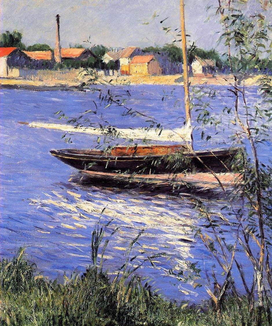 Barca sulla Senna ad Argenteuil da Gustave Caillebotte
