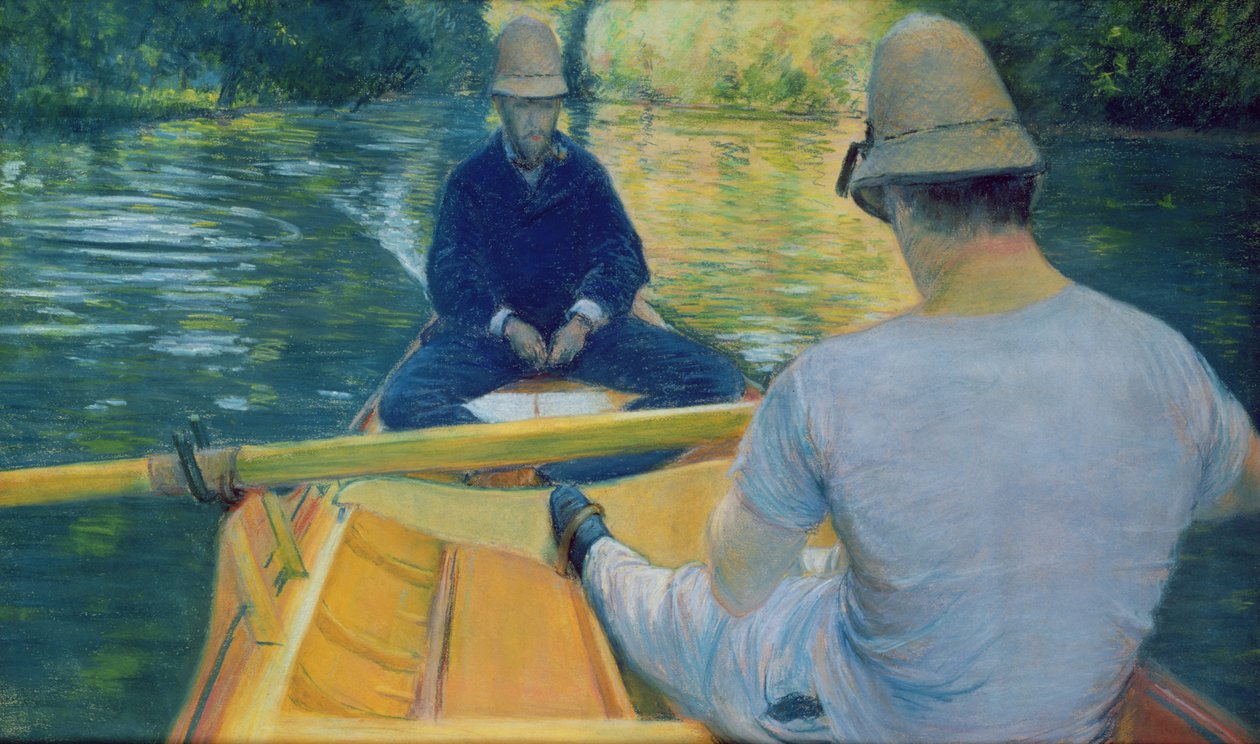 Canottieri sul fiume Yerres da Gustave Caillebotte