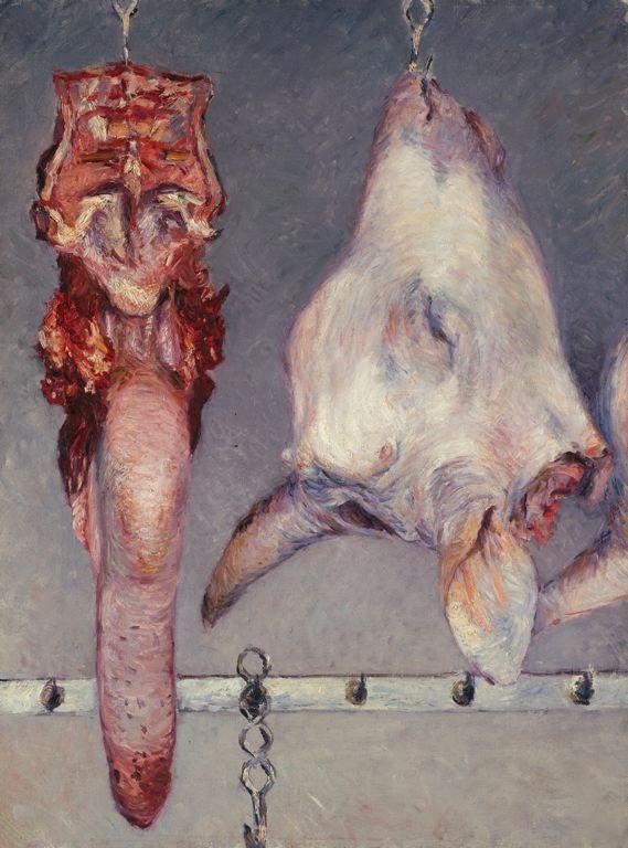 Testa di vitello e lingua di bue da Gustave Caillebotte