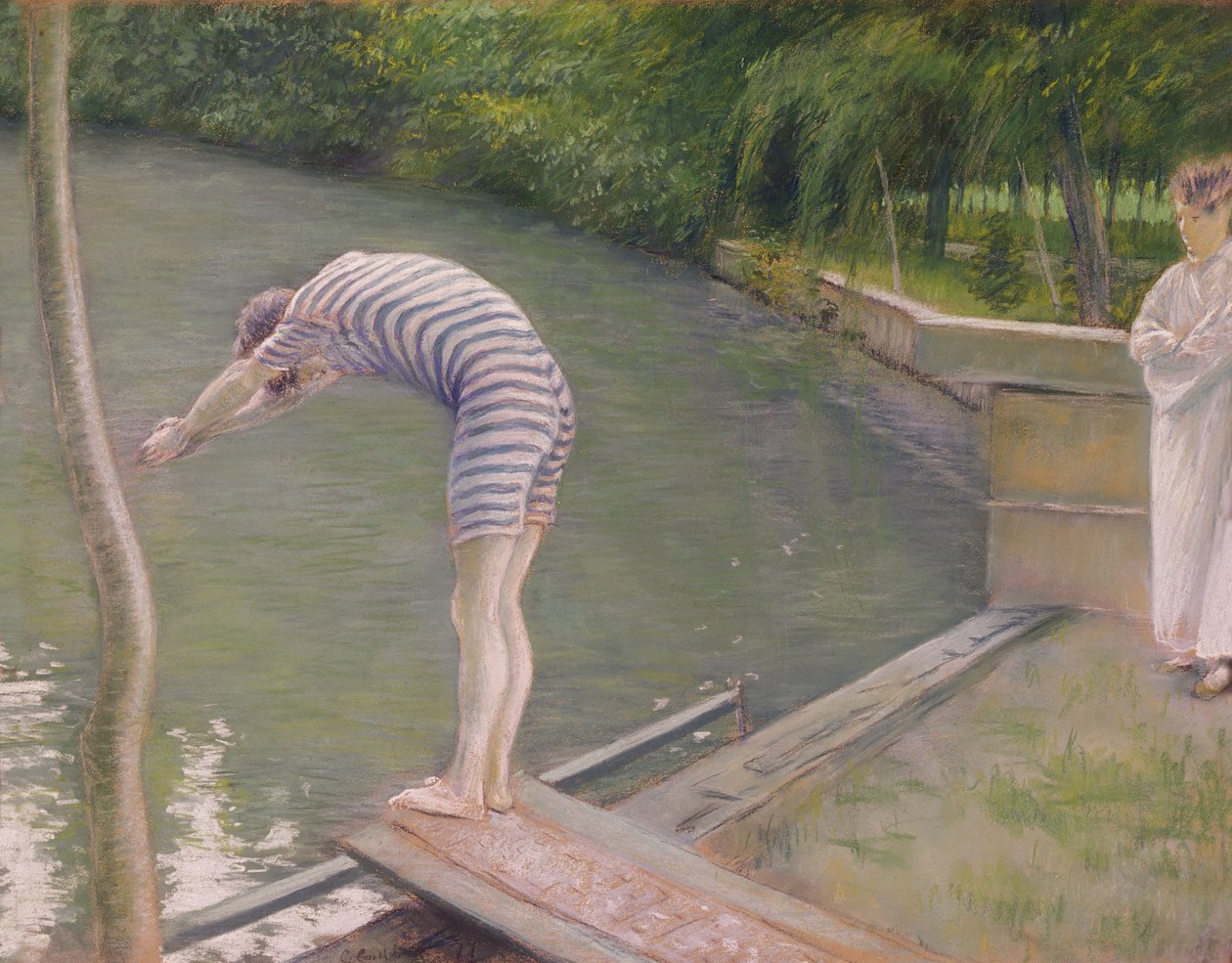 Il Bagnante, o Il Tuffatore, 1877 da Gustave Caillebotte