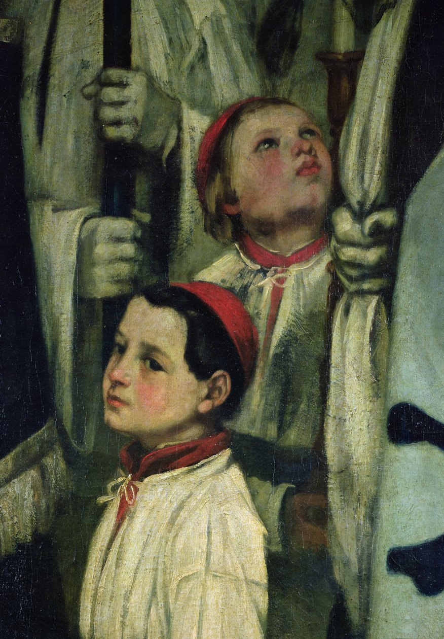 Un funerale a Ornans (dettaglio) da Gustave Courbet