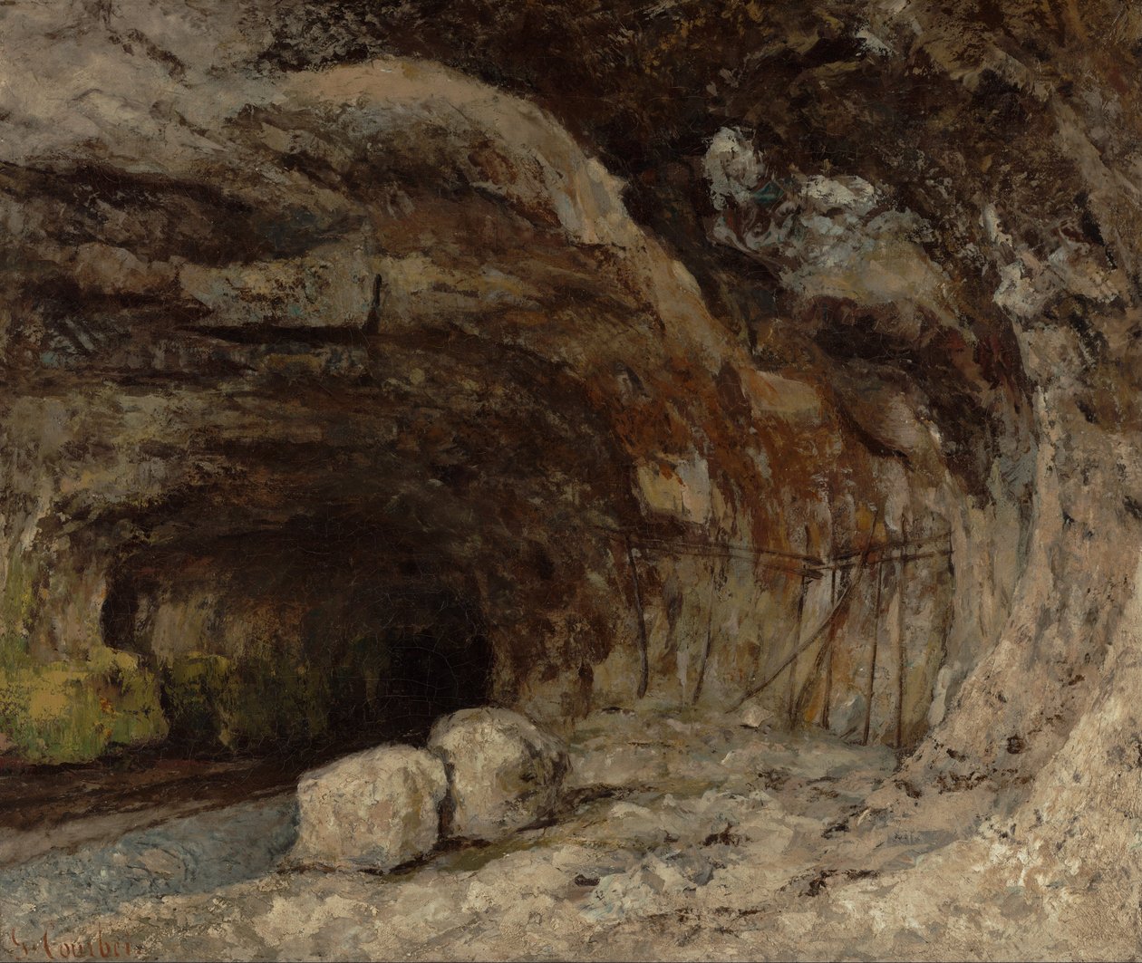 Grotta di Sarrazine vicino a Nans-sous-Sainte-Anne da Gustave Courbet