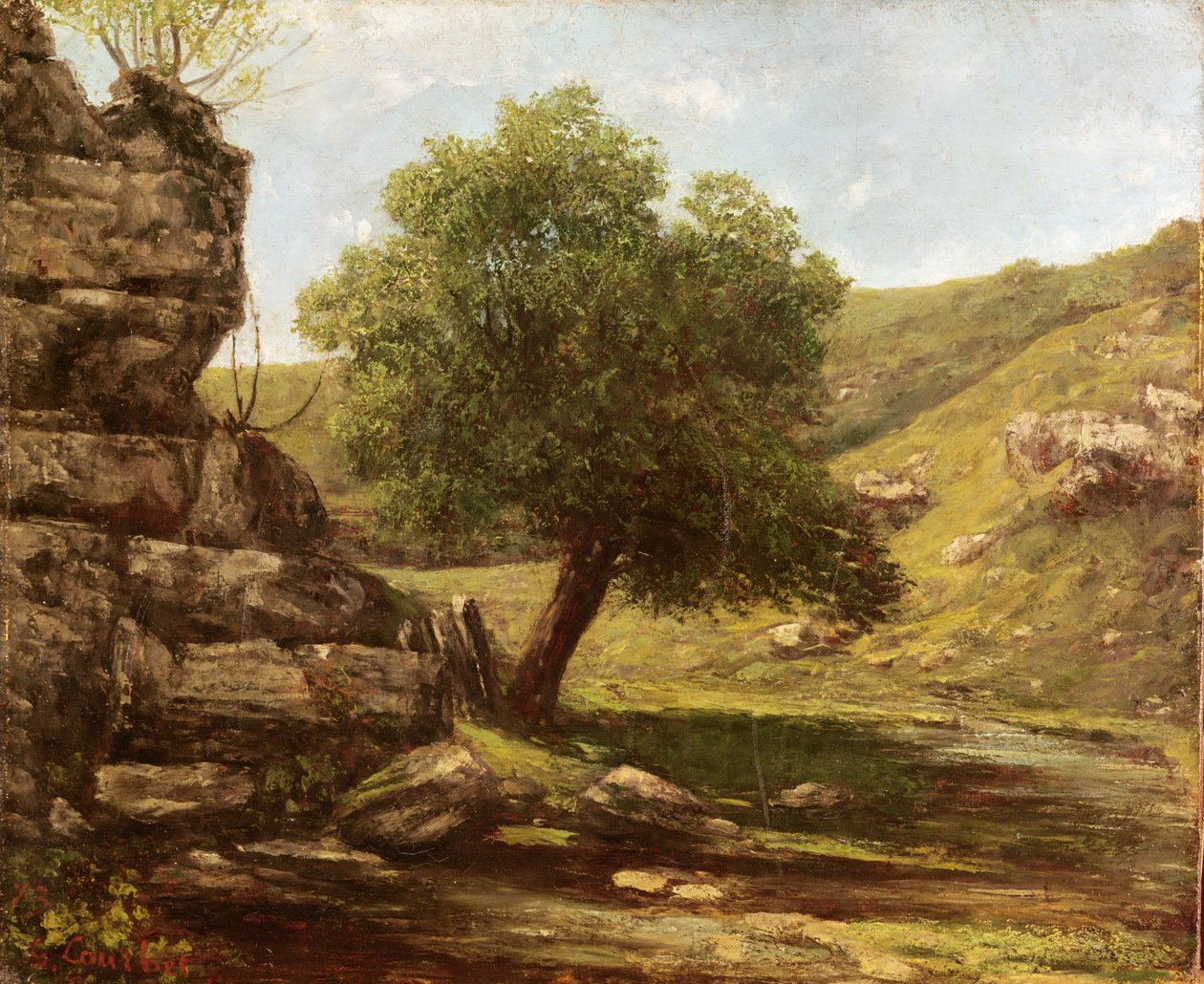Paesaggio, 1873 da Gustave Courbet