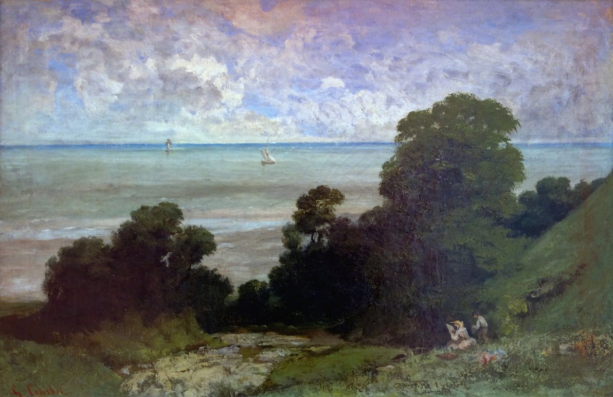 Marina o vista di Honfleur da Gustave Courbet