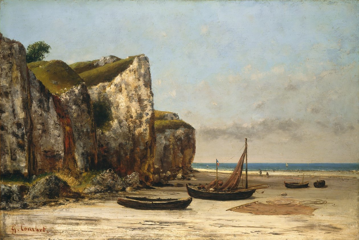 Spiaggia della Normandia da Gustave Courbet