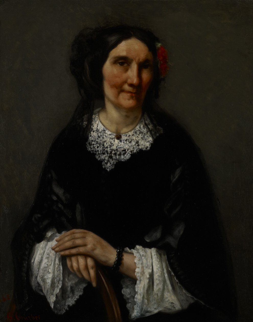 Ritratto di Anika Psalmon, Mrs. Robin, 1862 da Gustave Courbet