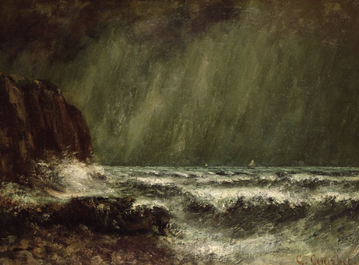 Tempesta in mare, 1865 da Gustave Courbet
