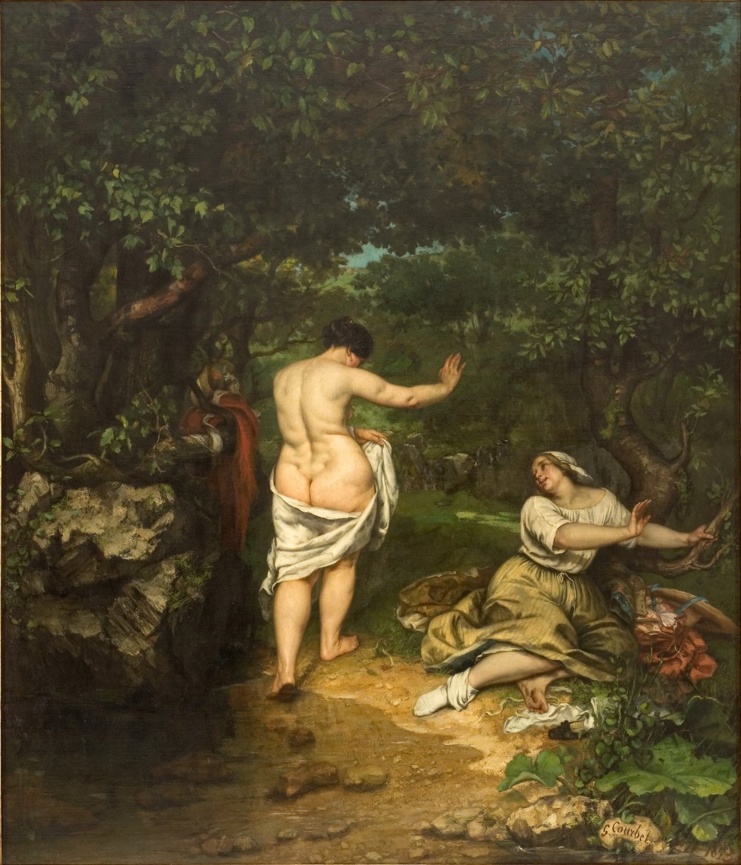 Le bagnanti da Gustave Courbet