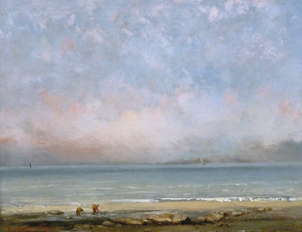 La spiaggia di Trouville da Gustave Courbet