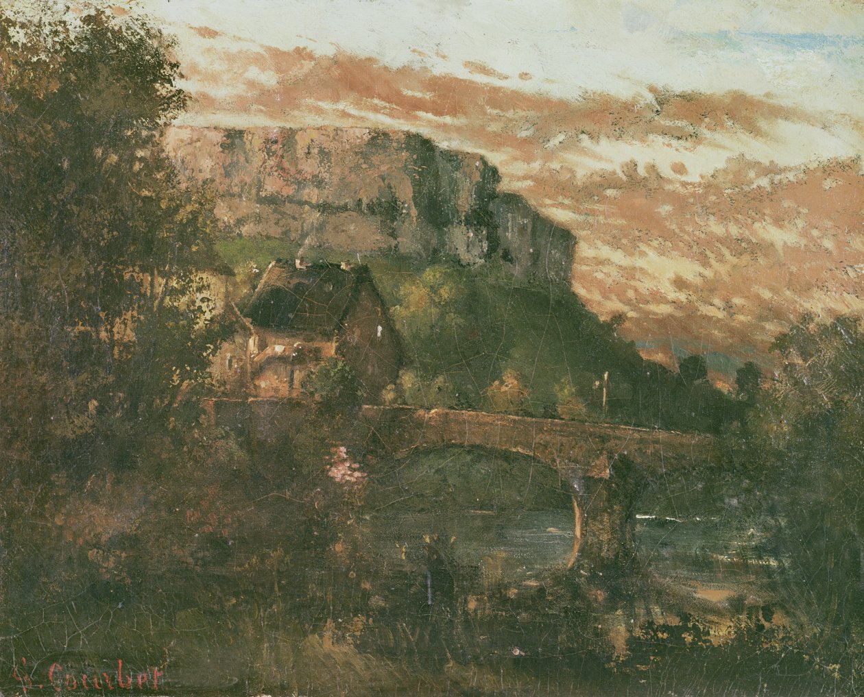 Il ponte a Nahin, 1868 da Gustave Courbet