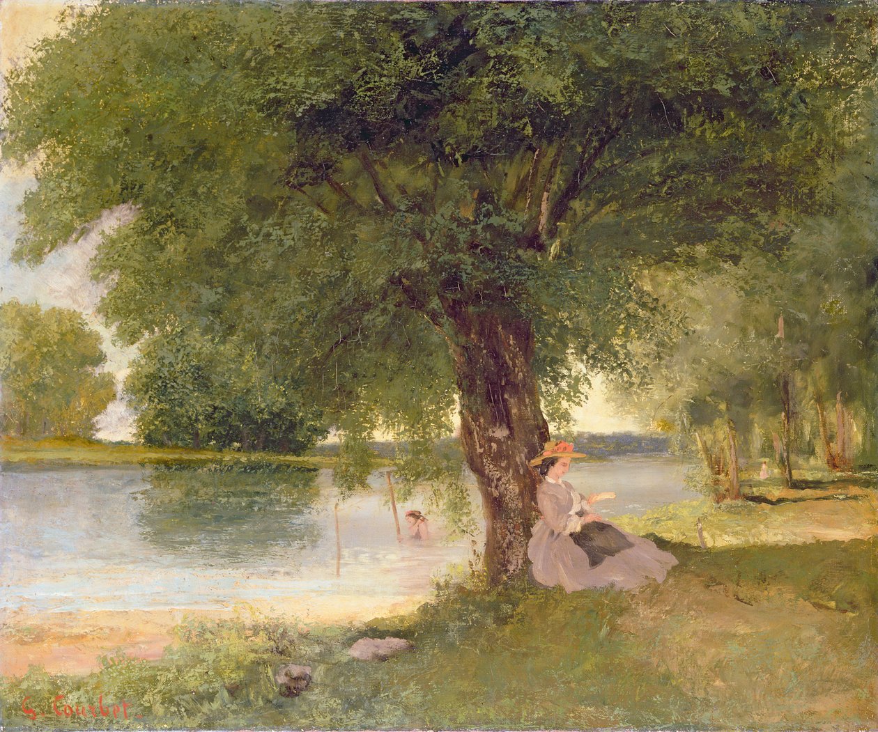 La Charente a Port-Bertaud, 1862 da Gustave Courbet