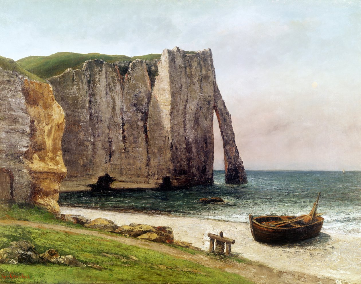 Le scogliere di Étretat, 1869 da Gustave Courbet