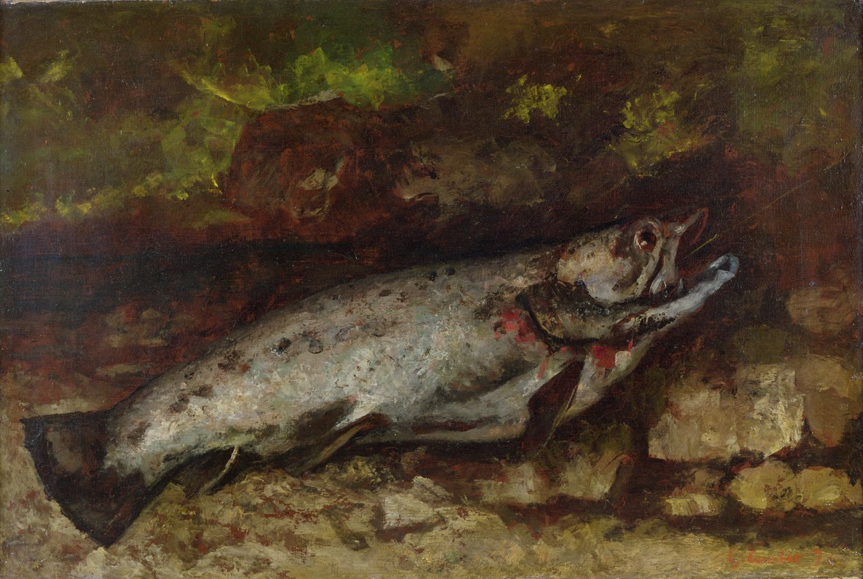 La trota, 1873 da Gustave Courbet