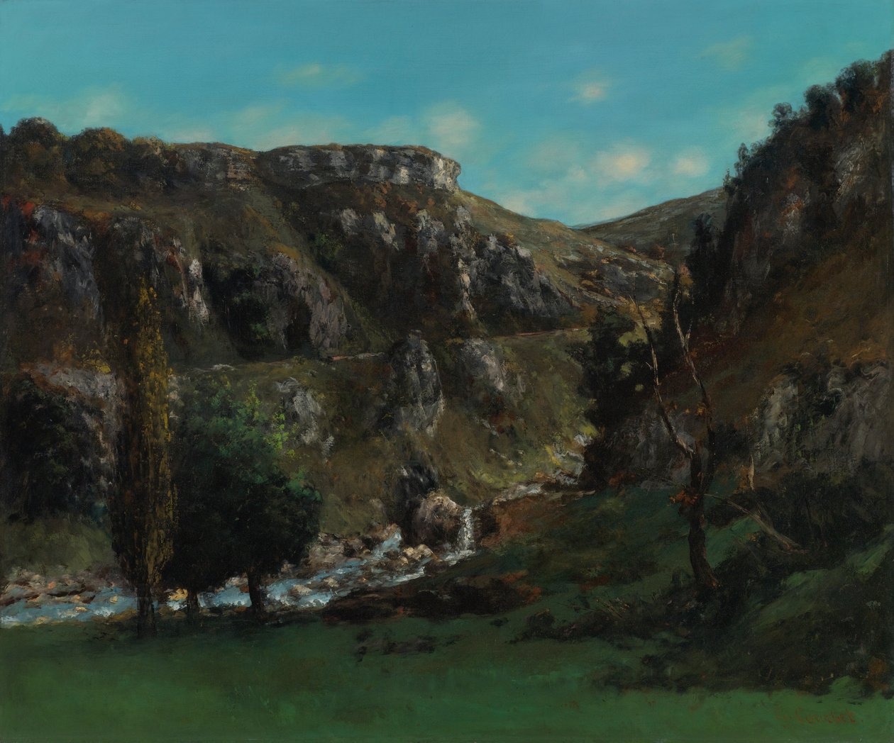 Valle della Laloue vicino a Mouthiers-Haute-Pierre da Gustave Courbet