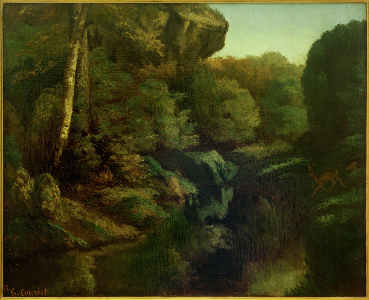 Veduta della foresta di Fontainebleau da Gustave Courbet