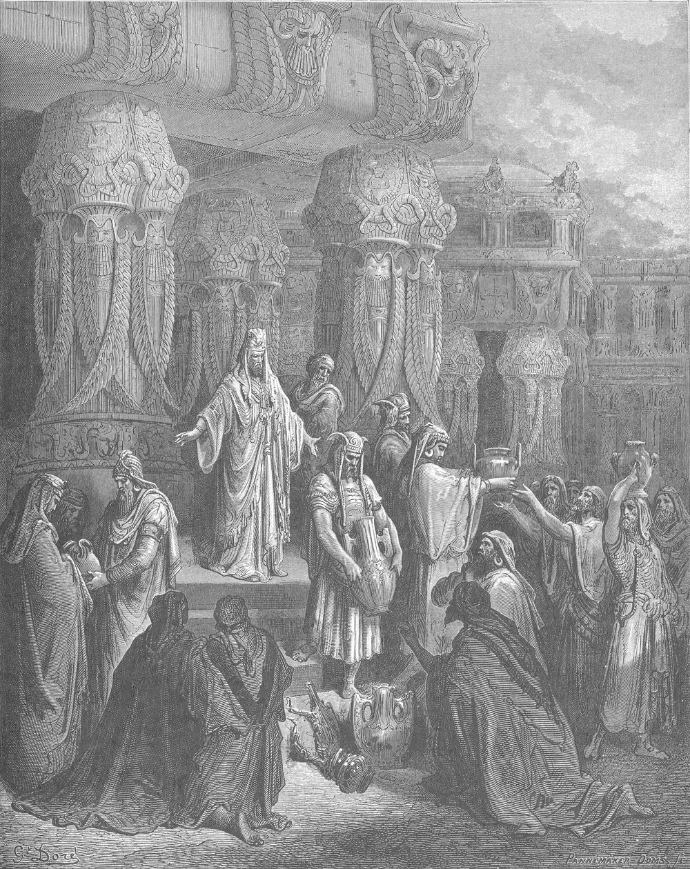 Ciro restituisce i vasi del Tempio da Gustave Dore