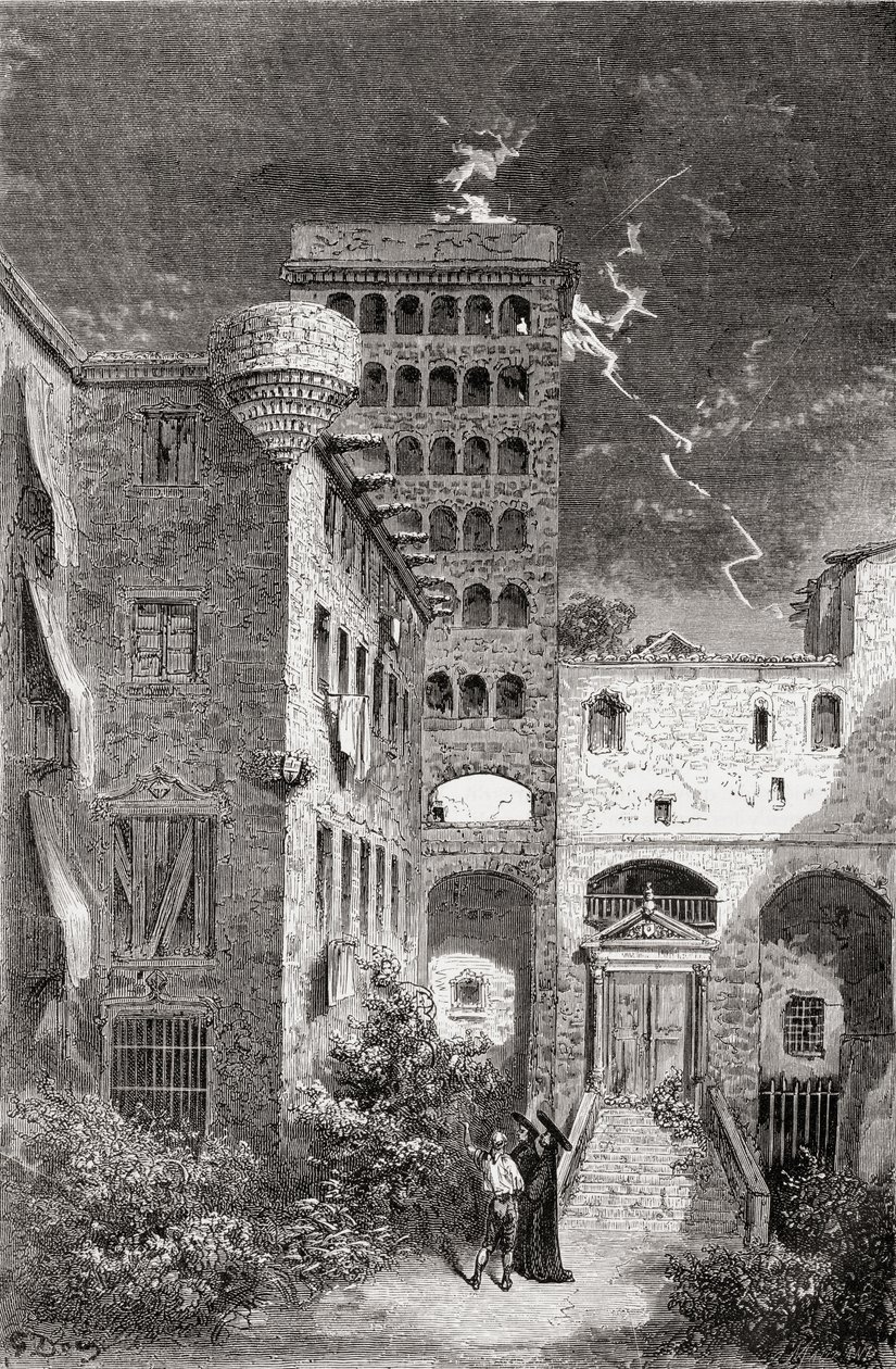 El Palacio de la Inquisicion nel XIX secolo, 1878 da Gustave Dore