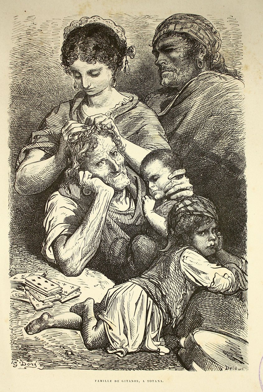 Famiglia di gitani a Totana da Gustave Dore