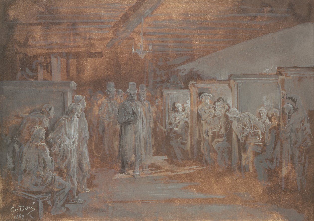 Taverna a Whitechapel, 1869 da Gustave Dore