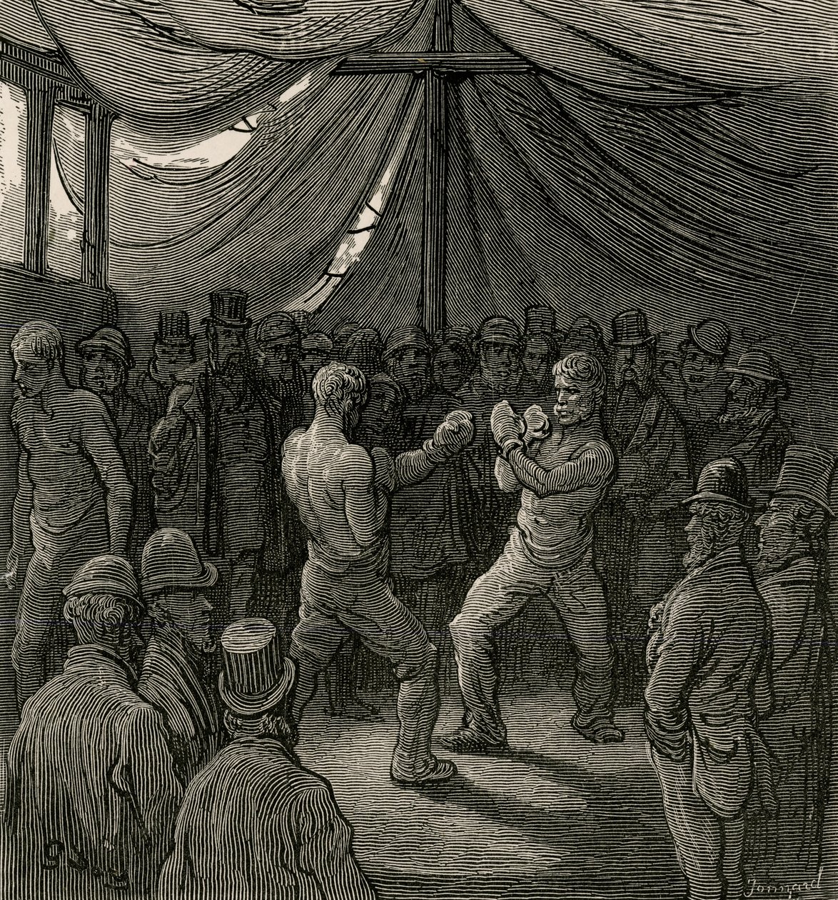 Il combattimento di pugilato, 1872 da Gustave Dore