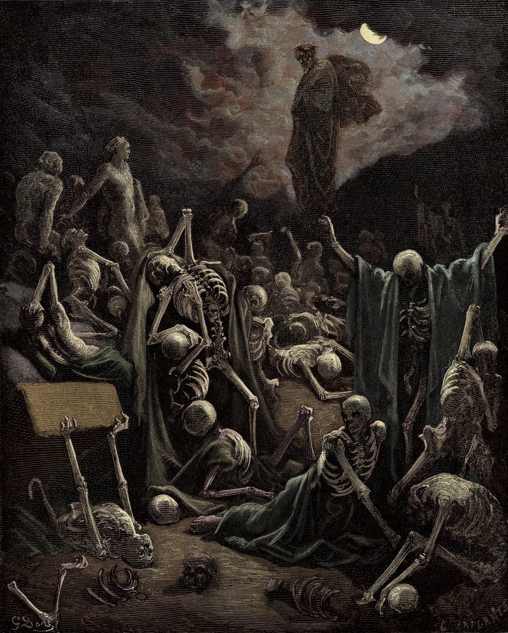 La visione di Ezechiele da Gustave Dore
