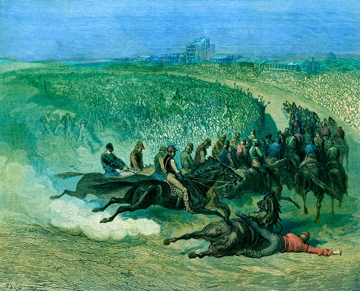 Derby vittoriano a Tattenham Corner da Gustave Dore