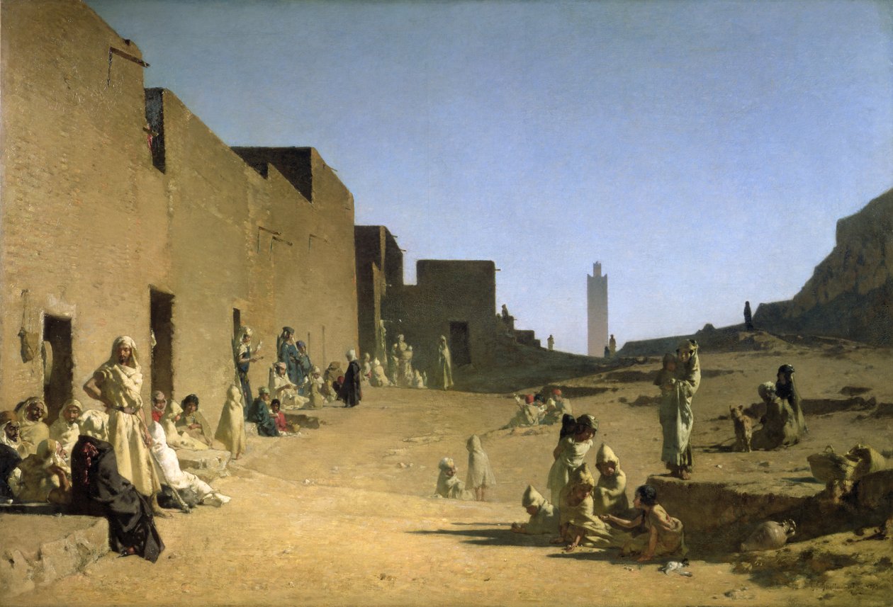 Laghouat nel Sahara algerino, 1879 da Gustave Guillaumet