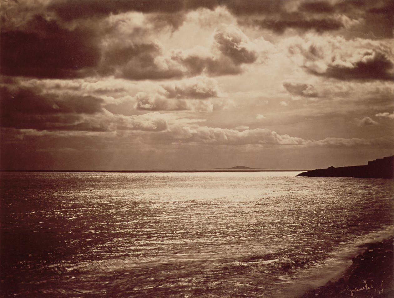 Un effetto del sole, Normandia da Gustave Le Gray