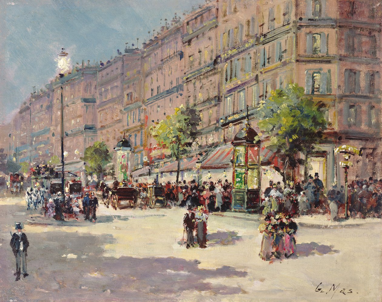 Scena di strada a Parigi da Gustave Mascart