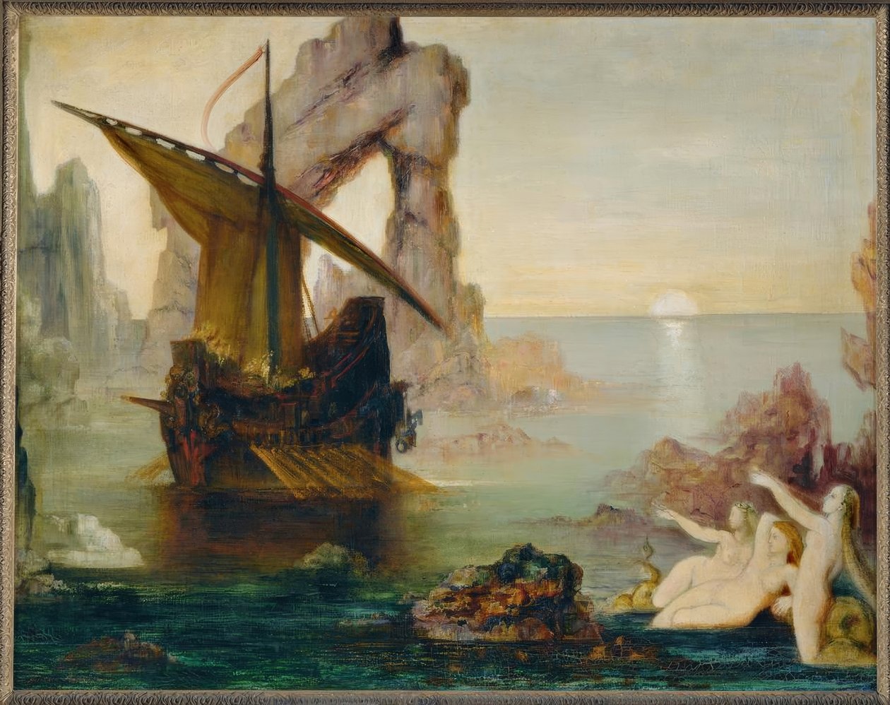 Le sirene (Ulisse e le sirene) da Gustave Moreau