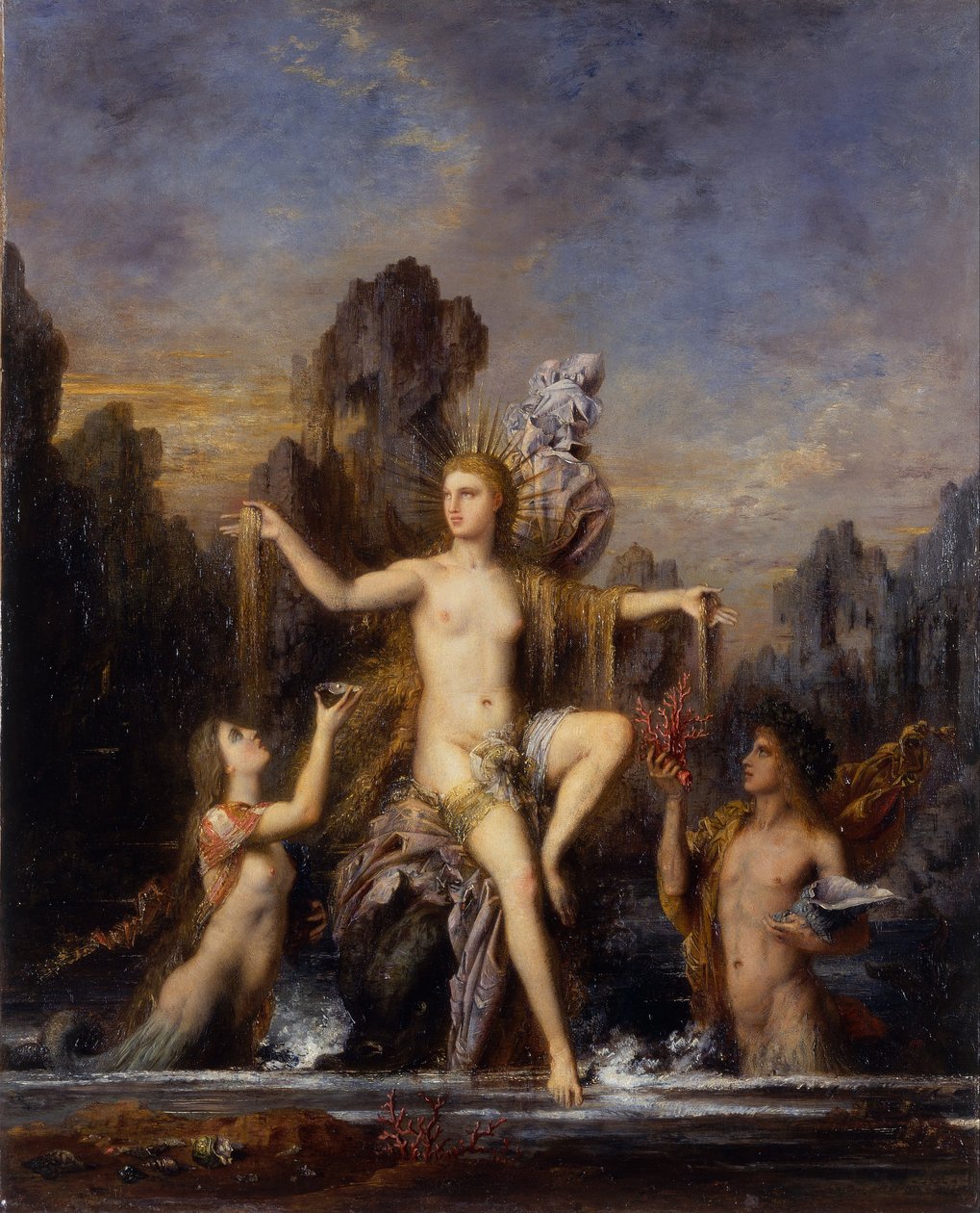 Venere che emerge dal mare da Gustave Moreau