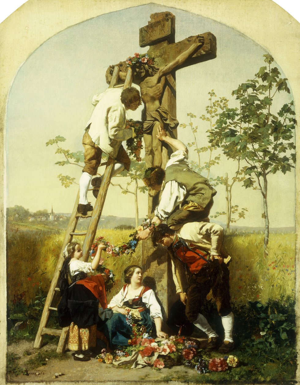 Decorazione del santuario, 1854 da Gustave Brion