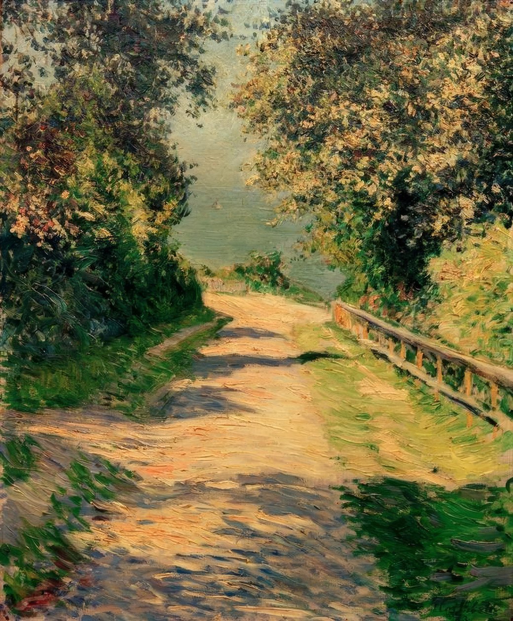 Viale della villa dei fiori, Trouville da Gustave Caillebotte